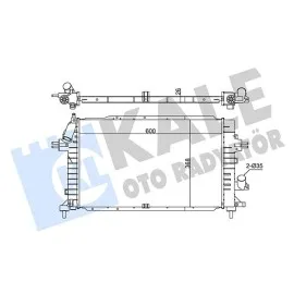 Radyatör Astra H 1.3-1.7-1.9 Cdti 04 Zafira 1.7-1.9 Cdti 05 Mek Al/pl/brz 600X369X26