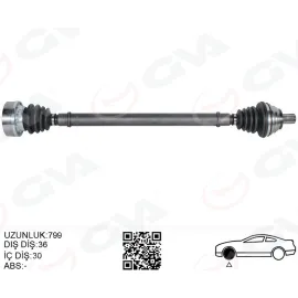KOMPLE AKS SAĞ DÜZ VİTES GOLF5-GOLF6-JETTA-A3-LEON 1.6 BENZİNLİ