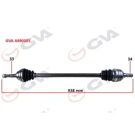 Komple Aks Sağ Vectra A 88-95 -Astra F 92-98 -Calibra A 89-97 1.8-2.0 Abs Siz 33X34X938Mm