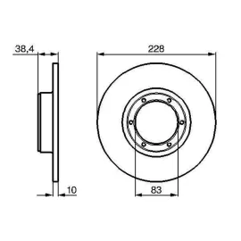 FREN DİSKİ ÖN TAKIM [ RENAULT R12 , TOROS , R5 ]