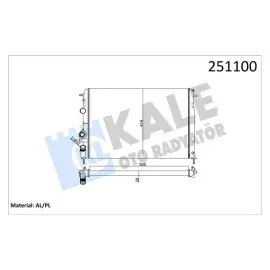 Radyatör Mgn 2.0I 16V-Mgn Classic 1.4I 16V 2 Sira Al Pl Sistem