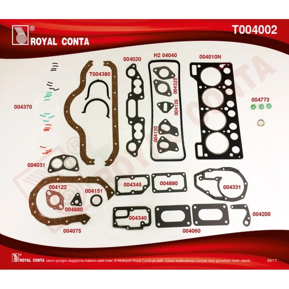 Motor Takim Conta Std.keçesiz R12 1300