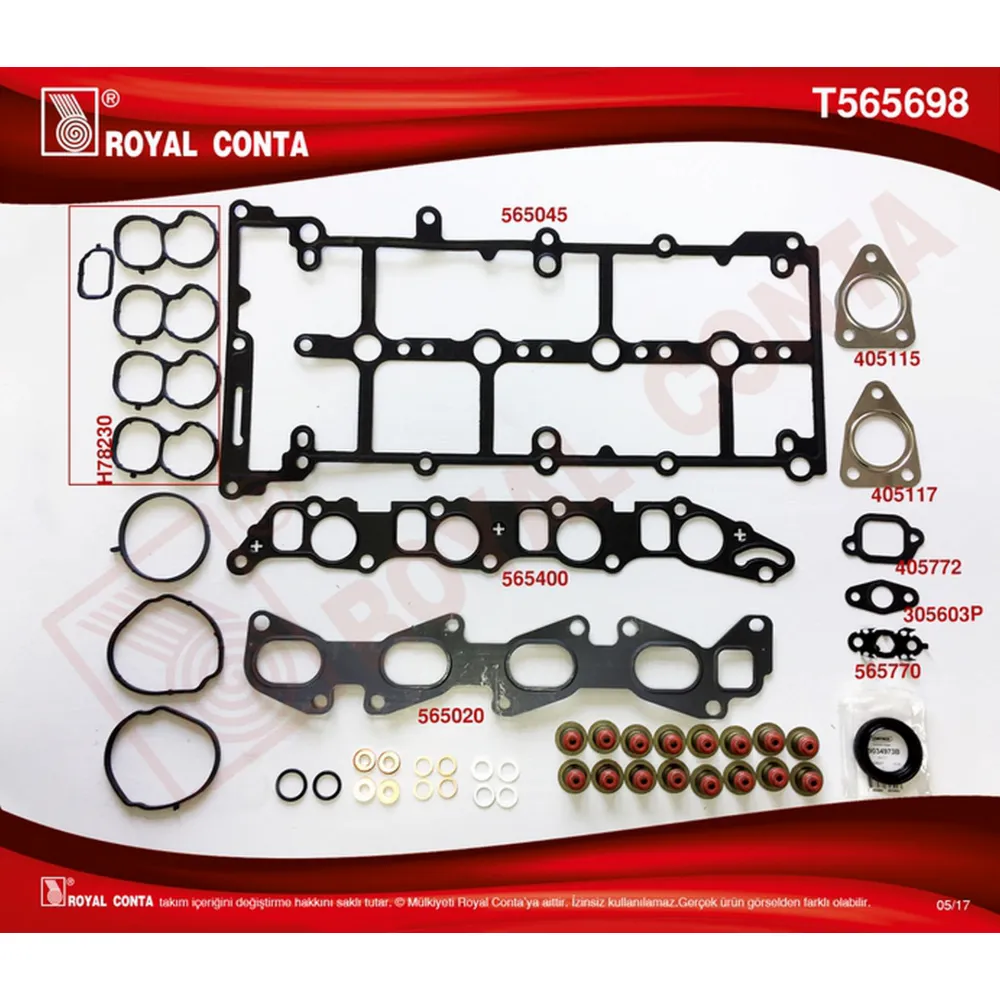 ÜST TAKIM CONTASI CORTECO KEÇELİ REINZ SUBAP LASTİK SKC SİZ DOBLO-LINEA-BRAVO II 1.6 DMTJ