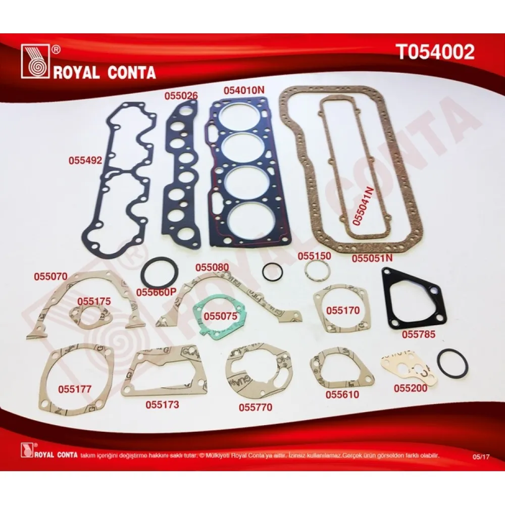 Motor Takim Conta Std. Keçesiz Uno-Tipo-Palio-Marea 1.4