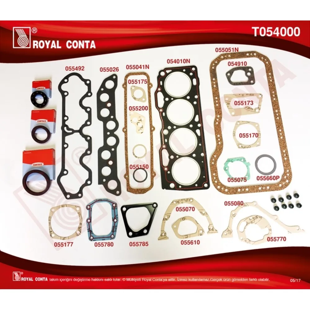 Motor Takim Conta Skt Keçeli Tipo-Uno 1.4