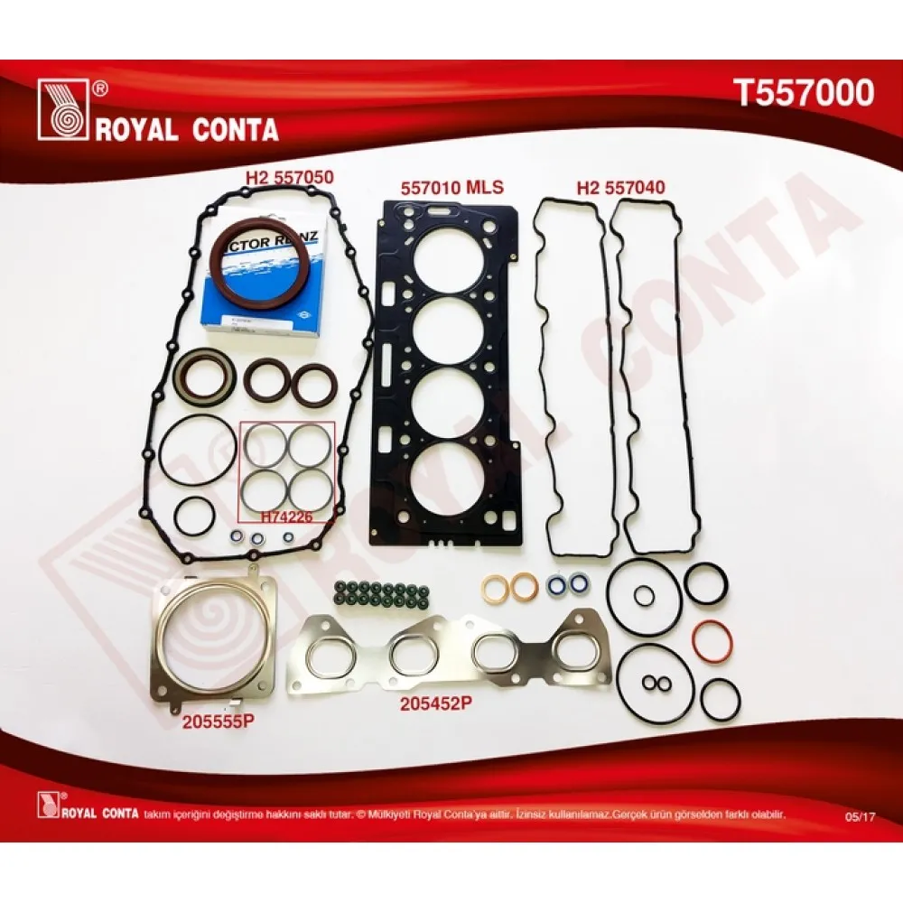 Motor Takim Conta Reinz Keçeli S.lastikli P206-P207-P307-P308 1.6 16V Tu5Jp4