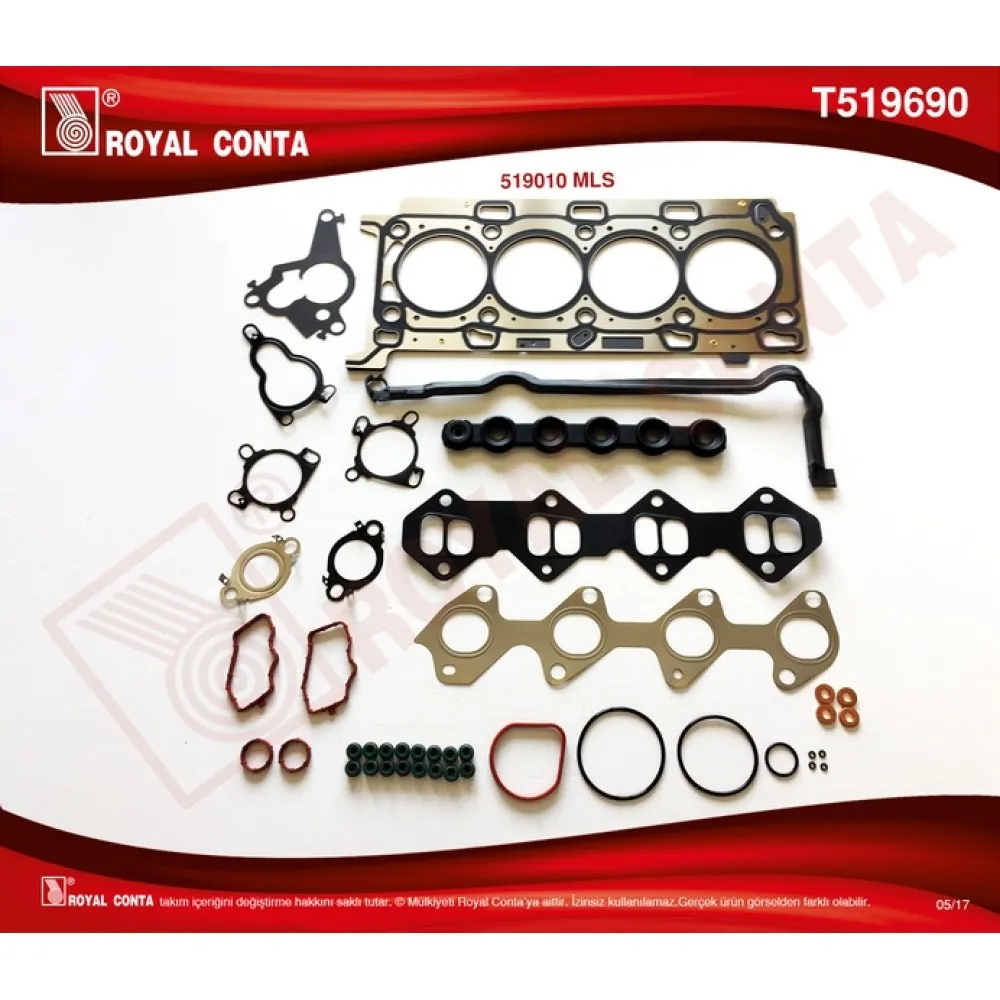 Üst Takim Conta Lgn Ii-Iii 150 Hp -Trafic Ii 90/115 Hp 2.0 Dci M9R Motor Reinz Subap Lastikli