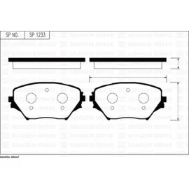 Ön Balata Rav 4 Ii 1.8 Vvti-2.0Vvti-2.0 D-4D 4Wd 00 Gdb3251