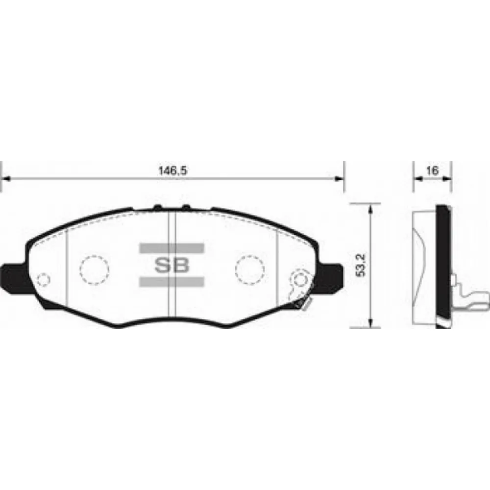 X Ön Balata Hi-Lux Pickup 2.5D-4D 01 Hi-Lux Pickup 2.5 07 Gdb3427