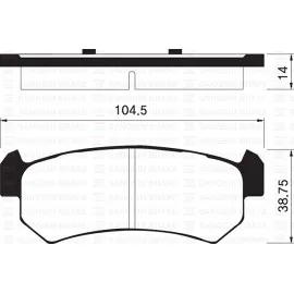 Arka Balata Lacetti 1.4-1.6-1.8 04 Nubira 1.4-1.6-1.8 2.0 04 Gdb3348
