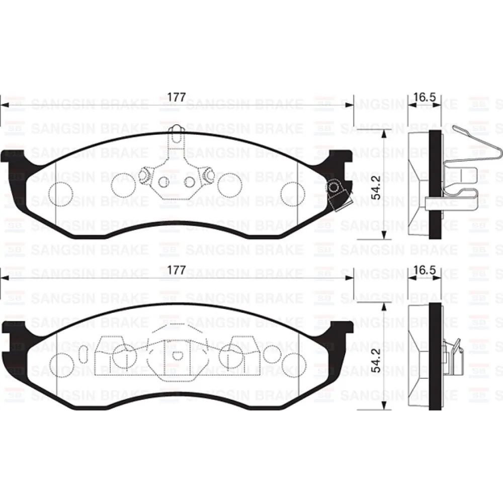 Ön Balata Cherokee 2.5İ-4.0İ-2.1 Td 90-01 Grand Cherokee 4.0İ-5.2İ 95-99 Gdb4104-Gdb1153