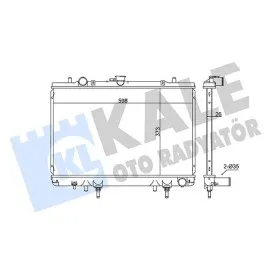 Radyatör Mitsubishi L200 Al/pl/brz 698X408X26