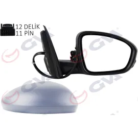 DIŞ DİKİZ AYNASI SAĞ MEGANE 15 ELEKTRİKLİ ISITMALI KATLANIR SİNYALLİ SENSÖRLÜ ASTARLI KONVEKS VM-6142EBFPSR