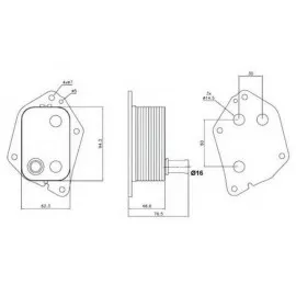 YAĞ SOĞUTUCUSU ACCENT ERA DİZEL 08 ACCENT BLUE 1.6 CRDI 11 İ30-CEED 1.6 CRDİ 08