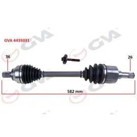 Komple Aks Sol Focus 2 04-12 1.6 Tdci-Volvo 1.6D 05-12 582Mm