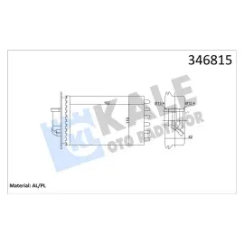 Kalorifer Radyatoru Arka Mercedes S-Class W140 91 98