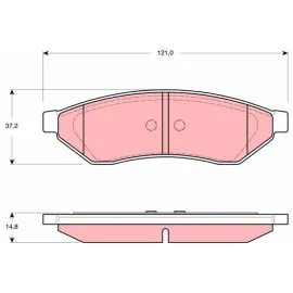 Arka Fren Balatasi Chevrolet Evanda 06> Epica 06>