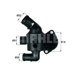 TERMOSTAT KOMPLE 92C POLO-GOLF6-JETTA-PASSAT-A3-CADDY 1.6 TDI CAYA-CAYB-CAYC-CAYE-CFHC 3 BAĞ.