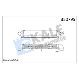 TURBO RADYATÖRÜ INTERCOOLER AL/PL/BRZ S60 II-S80 II-V60-V70 III-XC60-XC60 II-XC70 II