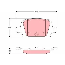 Arka Fren Balatasi Opel Corsa C 1.4 1.7 Cdti 1.8 00>06 Tigra 1.3 Cdti 04>10 Disk Frenler