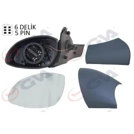 Diş Dikiz Aynasi Sol Vectra B 96 Elektrikli Isitmali Konveks 5 Fiş Vm-166Ehl 1428717