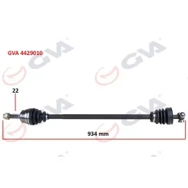 KOMPLE AKS SAĞ DOBLO 1.9D 01 934mm