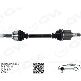 ÖN AKS SOL RENAULT KADJAR 1.5 DCI A-T 15-