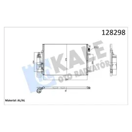 Klima Radyatörü (Kondenser) Clio Ii-Kangoo-Thalia1-2-1.4-1.5Dci-1.6-1.9  (97-01)  (Kurutucu İle)