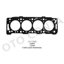 SİLİNDİR KAPAK CONTA 5 DELİK 1,42m CELİK P206-P306-PARTNER-BERLİNGO 1.9 DW8