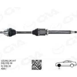 ÖN AKS KOMPLE SAG VOLVO S40 VOLVO II 1.6 D2 10>12 V50 1.6 D2 10>12 C30 1.6 D2 10>12 D 4162 T