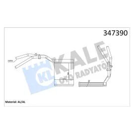 Kalorifer Radyatörü [ Ford C-Max , Focus C-Max , Focus Ii , Kuga , Mazda 3 , 5 , Volvo C30 , C70 Ii 2005- ]