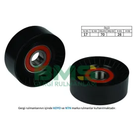 ALTERNATÖR GERGİ RULMANI BMW E46 316-318-320-323-325-328-330- E39 520-523-525-528-530