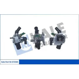 Komple Termostat-Aluminium Gövdeli 88 C Alfa Romeo Mito-Fiat Doblo-Fiorino-Grande Punto-Idea-Linea Punto-Punto Evo-Qubo-Strada-Lancia Musa-Ypsilon-Opel Astra H-Corsa D