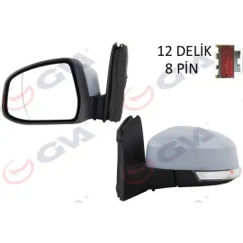 DIŞ DİKİZ AYNASI SOL FOCUS 11 ELEKTRİKLİ ISITMALI SİNYALLİ ASTARLI ASFERİK VM-6322EHPAL