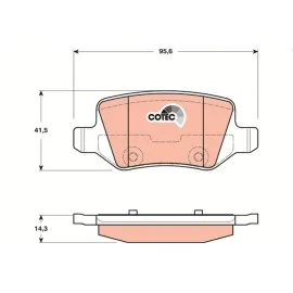 Fren Balatasi Arka Mercedes-Benz A Serisi A 160 97-04, A 190 99-04, A 210 01-04, A 170 Cdi 01-04, A 160-180-200 Cdi 04-12