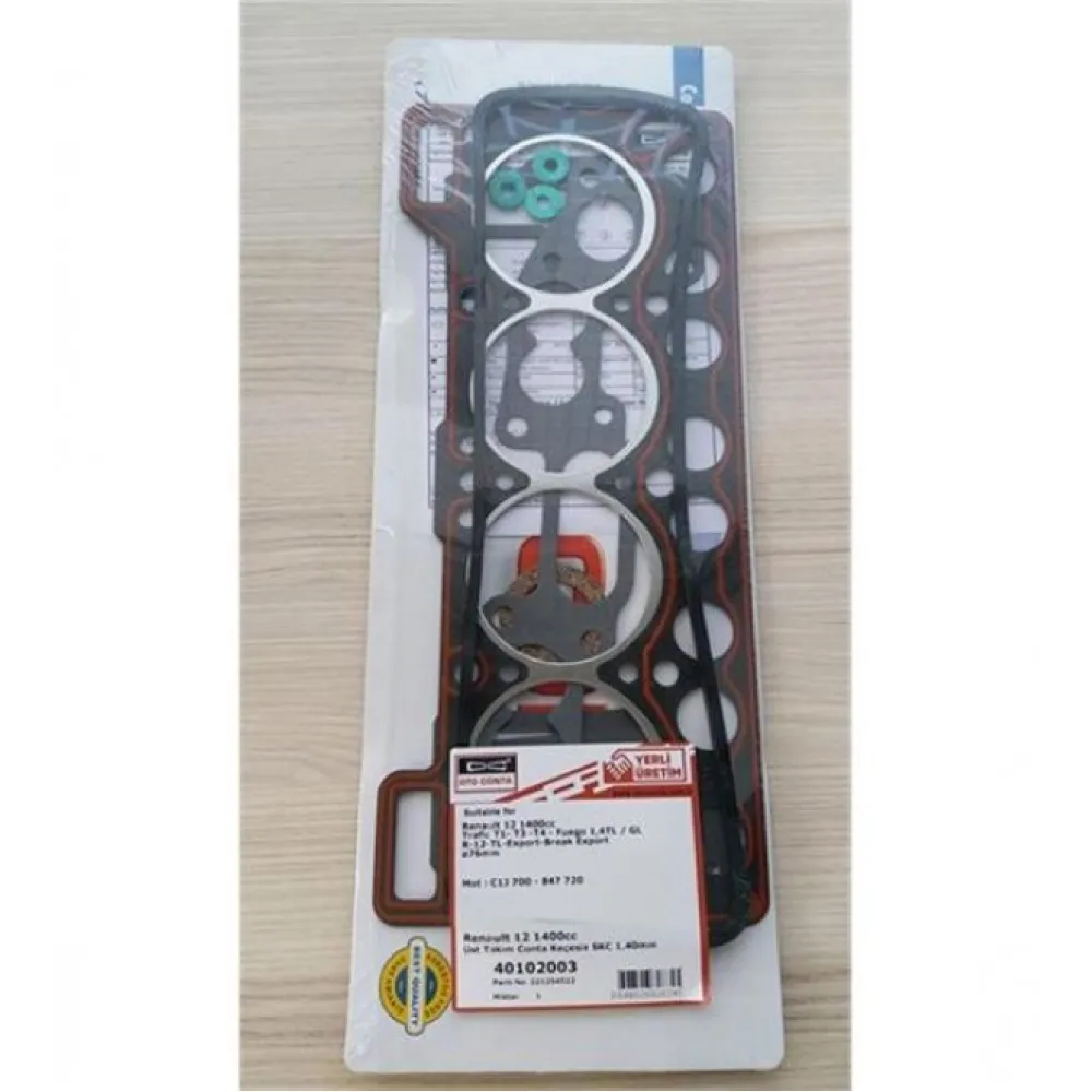 Üst Takim Conta (Kecesiz-Subap Lastiksiz) R12 1400