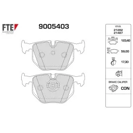 Arka Balata Bmw E46 00-05 E38 96-01 E83 04 E53 00 R.rover 4.2 4.4 3.0Td6 3.6Td8 06 1 Fte Kirmizi Kutu