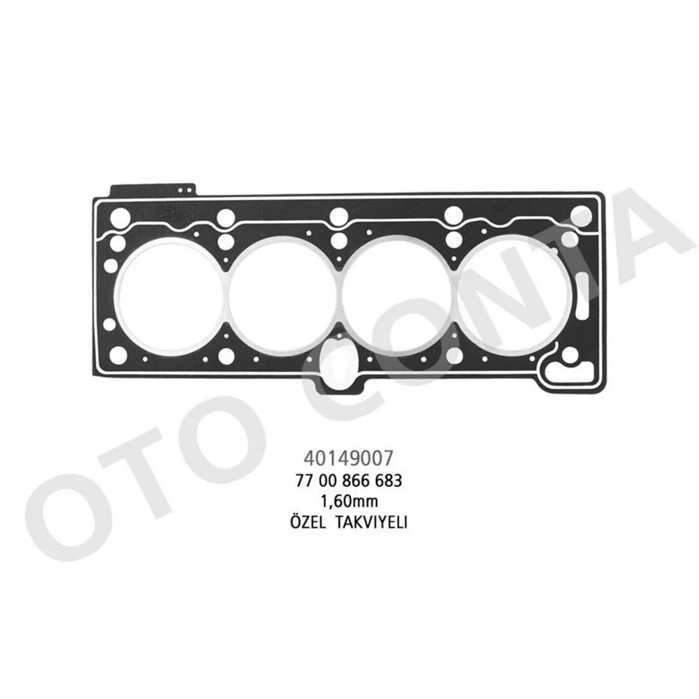SİLİNDİR KAPAK CONTA (LPGLİ ARACLARA OZEL TAKVİYELİ 1,60mm BEYAZ) MGN 1.6 8V