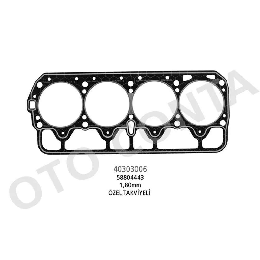 SİLİNDİR KAPAK CONTA (LPGLİ ARACLARA OZEL TAKVİYELİ 1,80mm BEYAZ) M131 DKS 1600