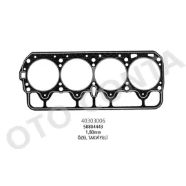 SİLİNDİR KAPAK CONTA (LPGLİ ARACLARA OZEL TAKVİYELİ 1,80mm BEYAZ) M131 DKS 1600
