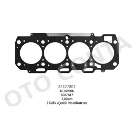 SİLİNDİR KAPAK CONTA CELİK 2 DELİK DOBLO 1.9 JTD