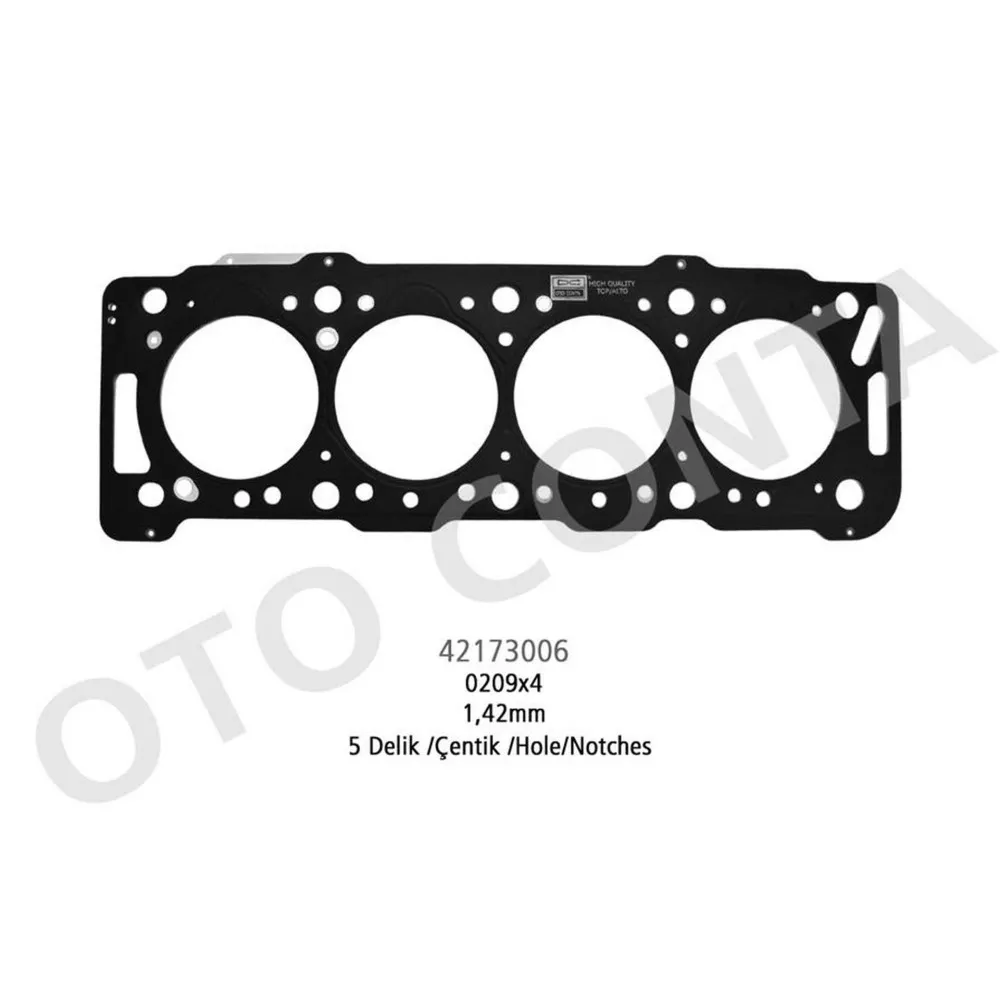 SİLİNDİR KAPAK CONTA 5 DELİK 1,42m CELİK P206-P306-PARTNER-BERLİNGO 1.9 DW8