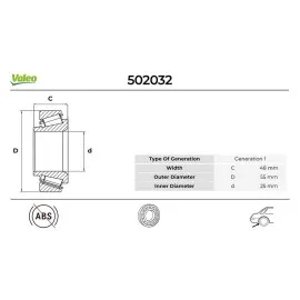Arka Teker Rulmani Renault Megane Ii 02 Scenic Ii 02 Grand Scenic Ii 02 48X25X55