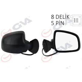 DIŞ DİKİZ AYNASI SAĞ LOGAN SW-MCV 08 ELEKTRİKLİ ISITMALI KONVEKS 5 FİŞ VM-6801EHR