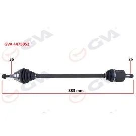Komple Aks Sağ Golf Vi 1.6I Auto. 08-13 833Mm