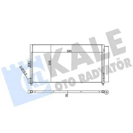 Klima Radyatörü (Kondenser) Doblo-Punto-Idea 1,2/1,3/1,4 (586X28816) (Kurutucu İle)
