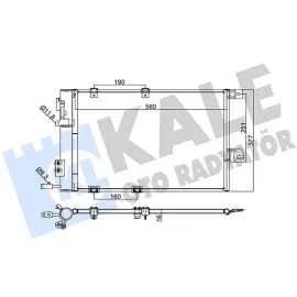 Klima Radyatörü Kurutuculu [ Opel Astra(G), Zafira 1.2 16V/1.4 16V/1.6 16V/1.8 16V/2.0 16V (F75_) 580X378X16Mm ]