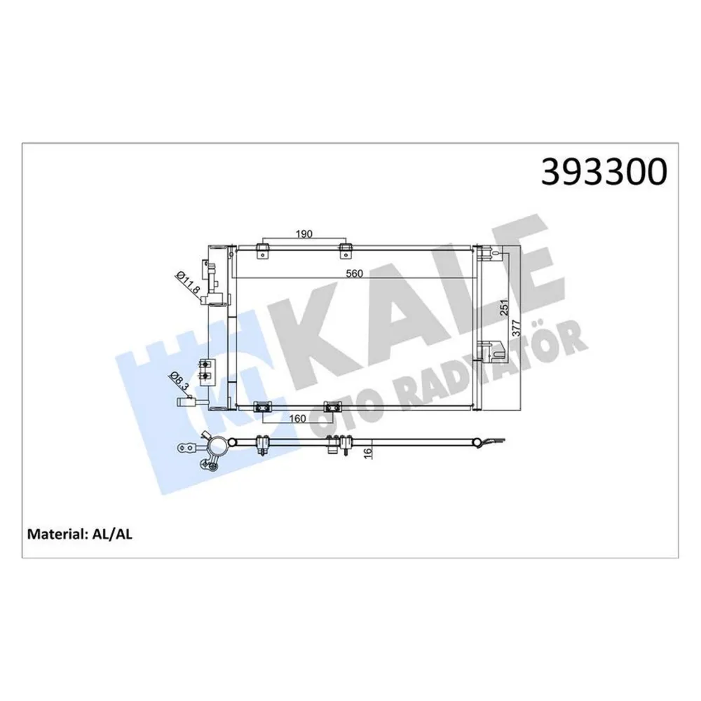 KLİMA RADYATÖRÜ KURUTUCULU [ OPEL ASTRA(G), ZAFIRA 1.2 16V/1.4 16V/1.6 16V/1.8 16V/2.0 16V (F75_) 580x378x16MM ]