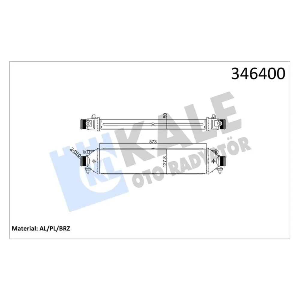 Turbo Radyatörü [ Fiat Doblo, Linea, Bravo 1.3 Jtd/1.6 Jtd 2010- ]