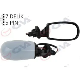 Diş Dikiz Aynasi Sağ Punto 04 Elektrikli Isitmali Siyah Astarli Konveks 5 Fiş Vm-156Ehpr